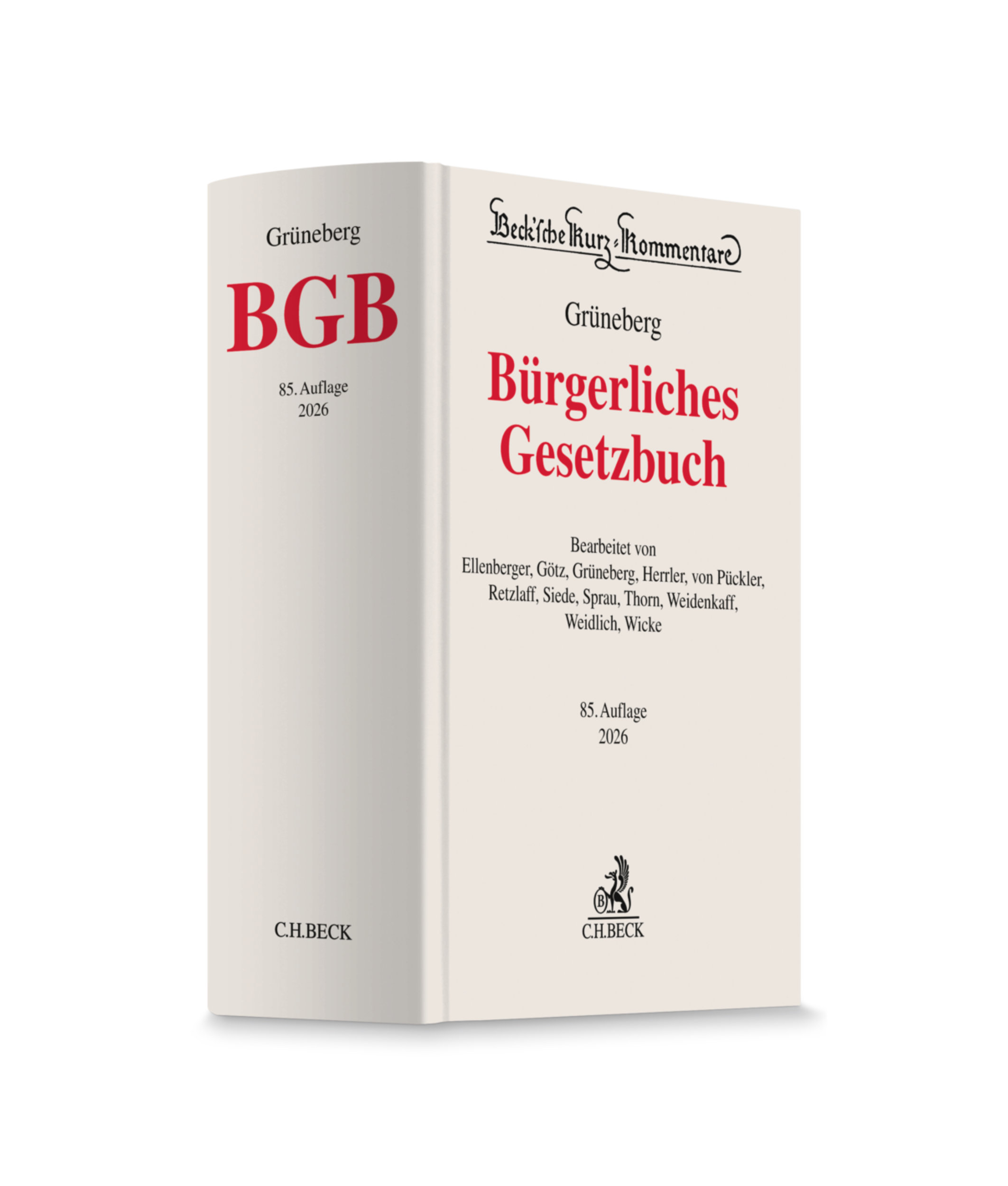 Neuerscheinung Gr neberg 2026 Kommentar Zum BGB 85 Auflage 2026 Neuerscheinung Gr neberg 2026 Kommentar Zum BGB 85 Auflage 2026