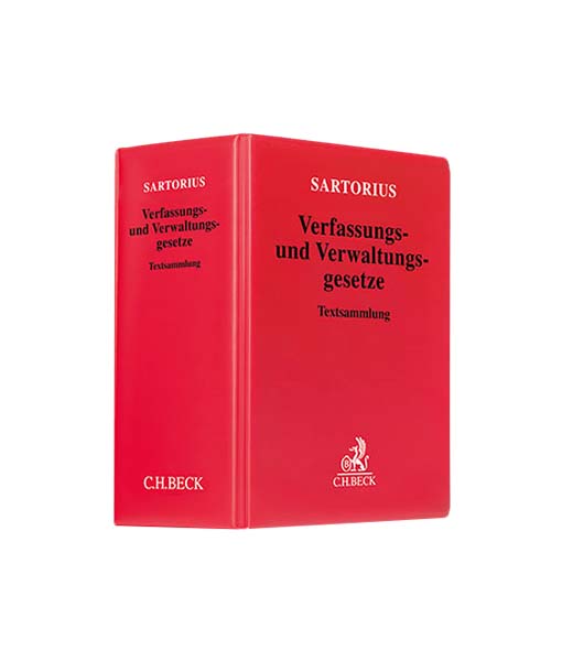 Sartorius Verfassungs- und Verwaltungsgesetze 119. Auflage Neuerscheinung JurCase