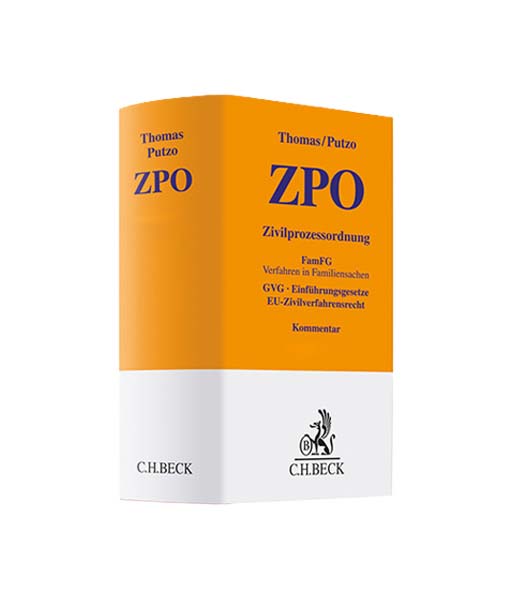 Thomas / Putzo 2018 ZPO Zivilprozessordnung 40. Auflage